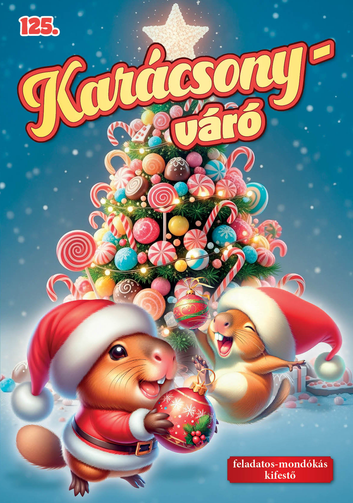 Karácsonyváró kifestő