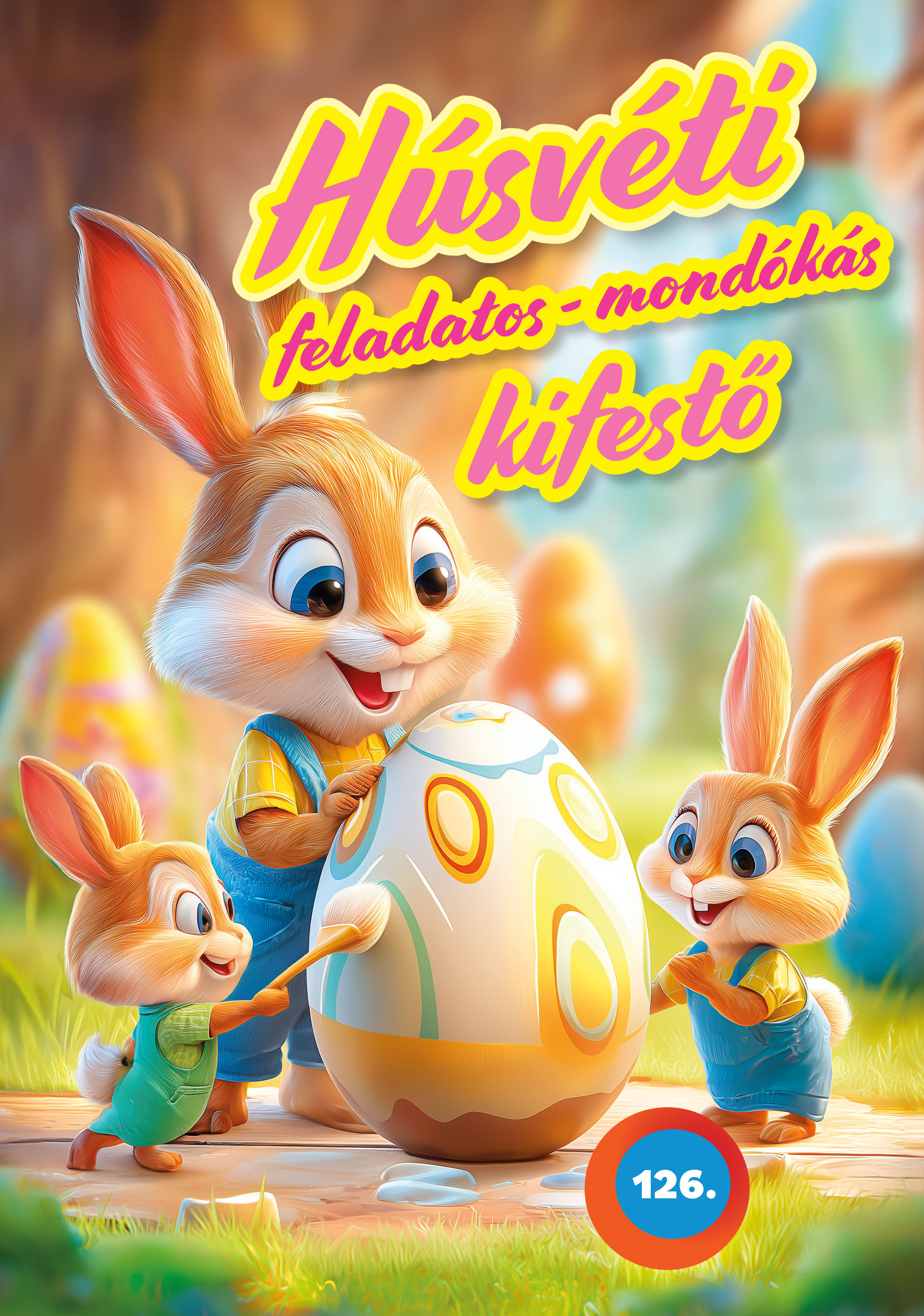 Húsvéti feladatos-mondókás kifestő